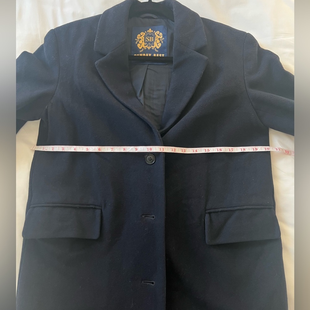 Sunday Best Navy Coat size XS (Aritzia)